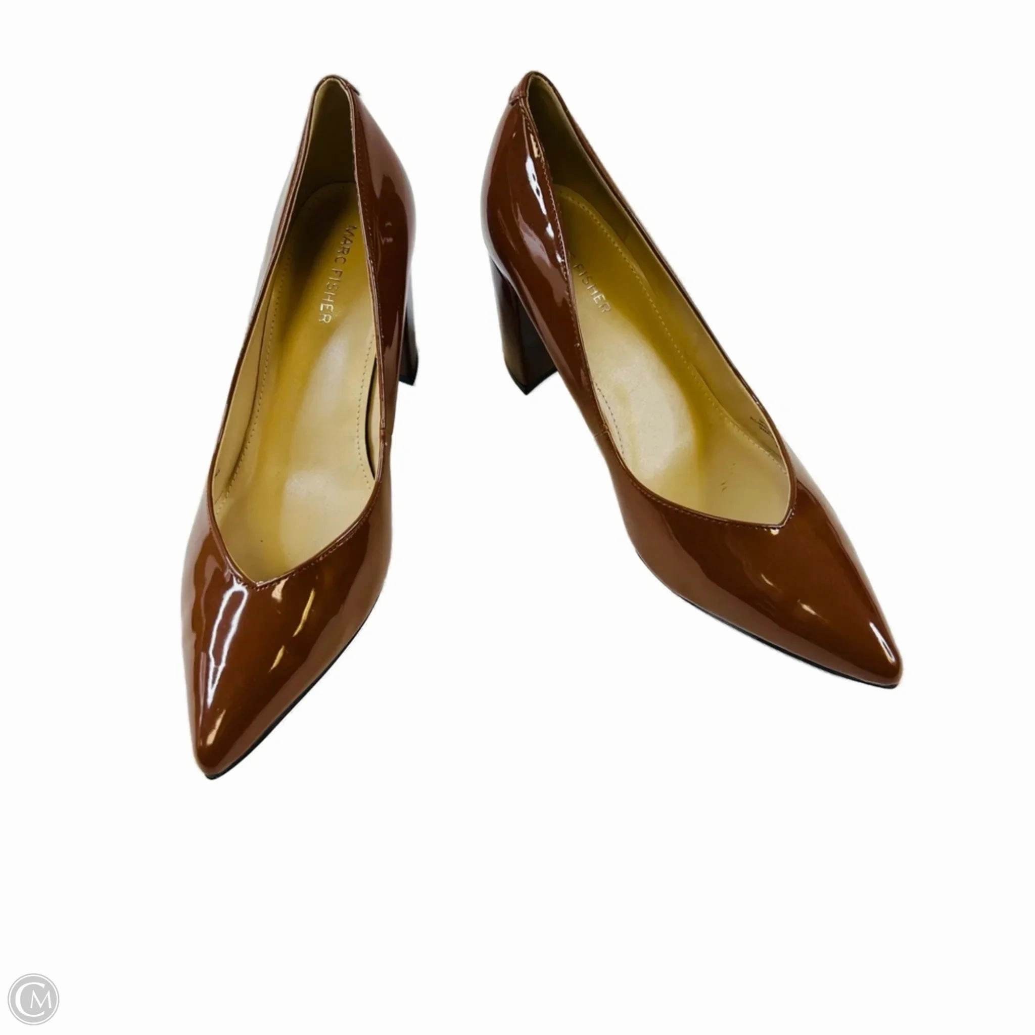 Shoes Heels Block By Marc Fisher In Brown, Size: 9 Marc Fisher fashion shoes with block heels