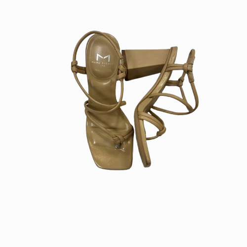 Shoes Heels Block By Marc Fisher In Cream, Size:5.5 Fashion Heels