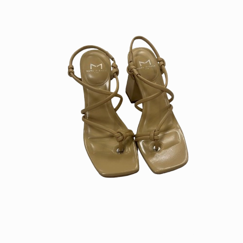 Shoes Heels Block By Marc Fisher In Cream, Size:5.5 Fashion Heels