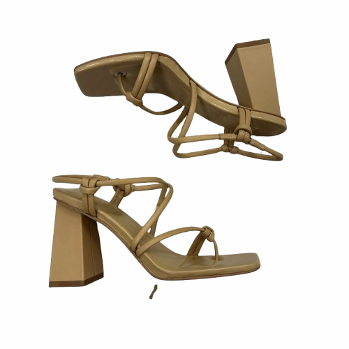 Shoes Heels Block By Marc Fisher In Cream, Size:5.5 Fashion Heels