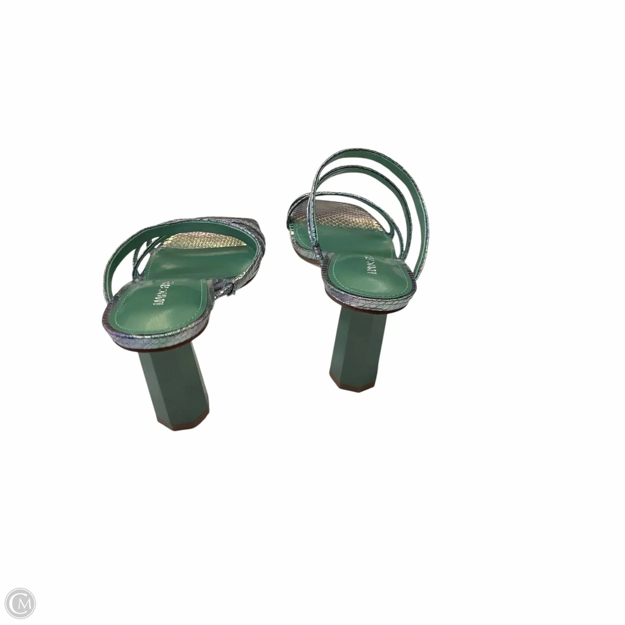 Shoes Heels Block By Marc Fisher In Green & Purple, Size: 6 Fashion Heels