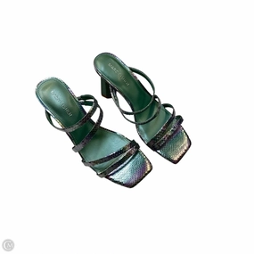 Shoes Heels Block By Marc Fisher In Green & Purple, Size: 6 Marc Fisher fashion shoes with block heels