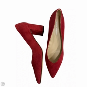 Shoes Heels Block By Marc Fisher In Red, Size: 7.5 Marc Fisher fashion shoes with block heels