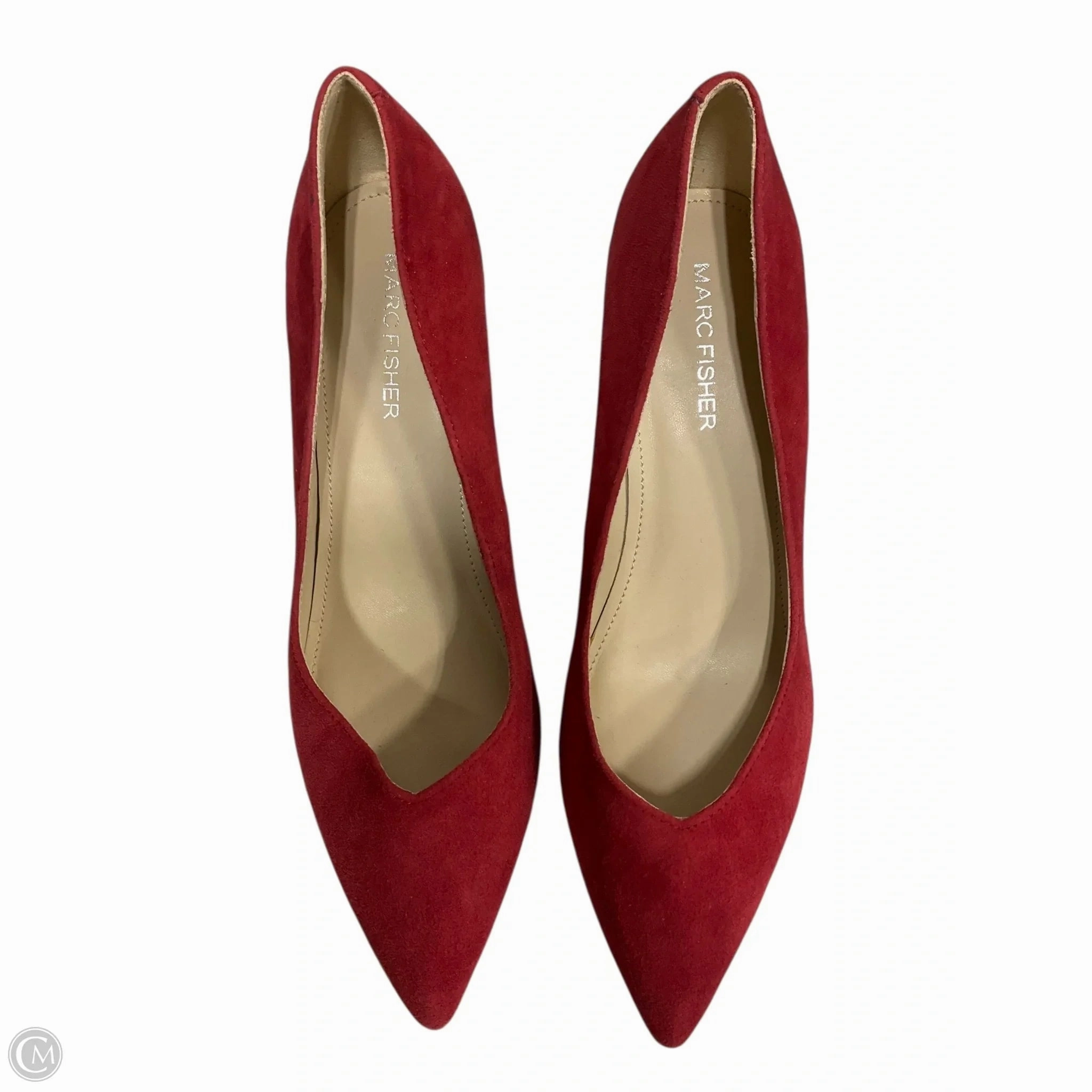 Shoes Heels Block By Marc Fisher In Red, Size: 7.5 Fashion Heels
