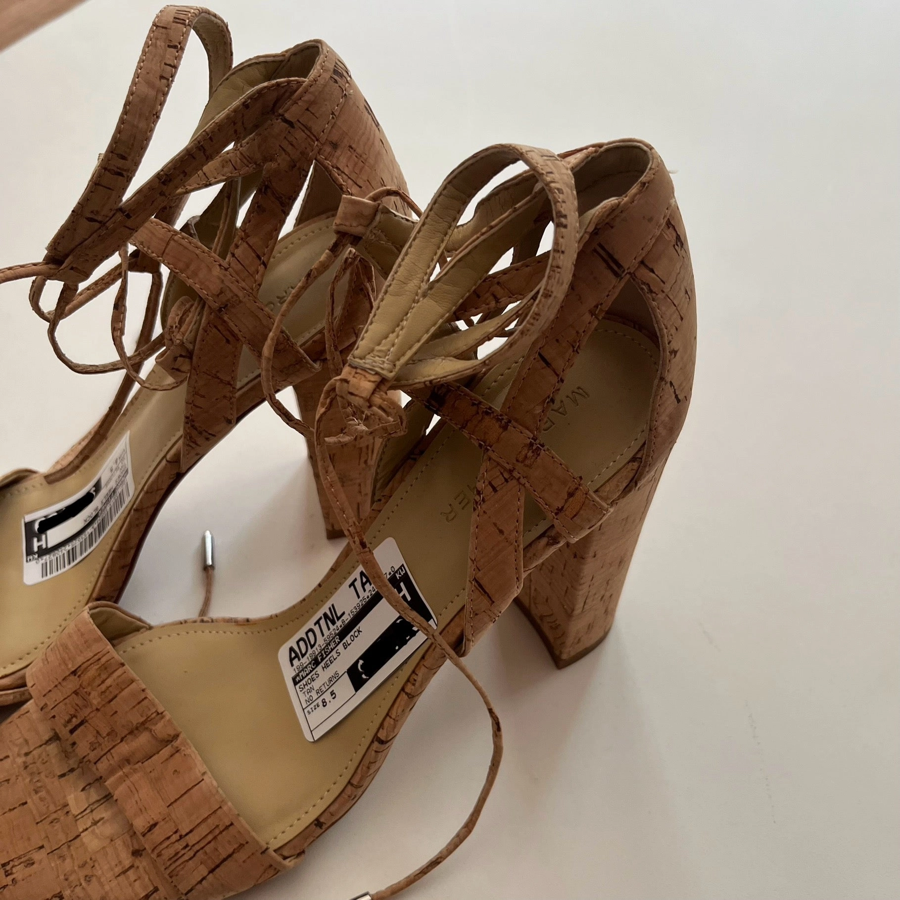 Shoes Heels Block By Marc Fisher In Tan, Size: 8.5 Fashion Heels