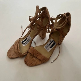 Shoes Heels Block By Marc Fisher In Tan, Size: 8.5 Marc Fisher fashion shoes with block heels