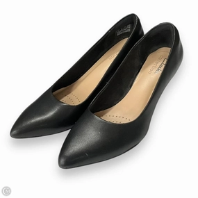Shoes Heels Kitten By Clarks In Black, Size: 5.5 Clarks leather shoes for daily wear