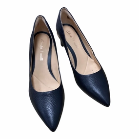 Shoes Heels Kitten By Clarks In Black, Size:7.5 Clarks leather shoes for daily wear