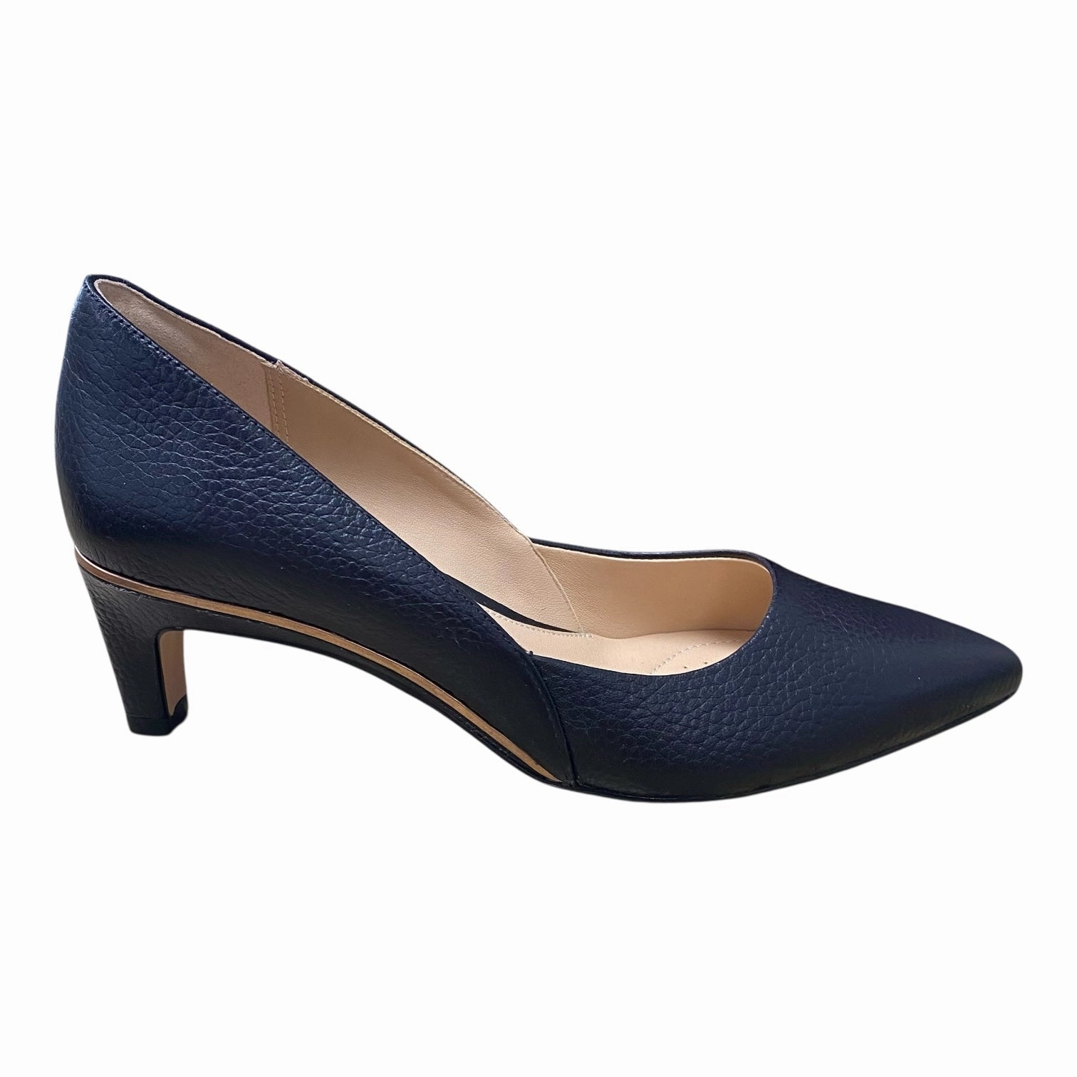 Shoes Heels Kitten By Clarks In Black, Size:7.5 Leather Footwear
