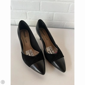 Shoes Heels Kitten By Clarks In Black, Size: 9.5 Clarks leather shoes for daily wear