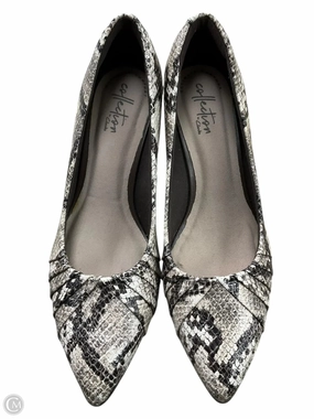 Shoes Heels Kitten By Clarks In Snakeskin Print, Size: 6.5 Clarks leather shoes for daily wear
