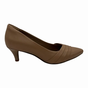 Shoes Heels Kitten By Clarks In Tan, Size:7.5 Clarks leather shoes for daily wear