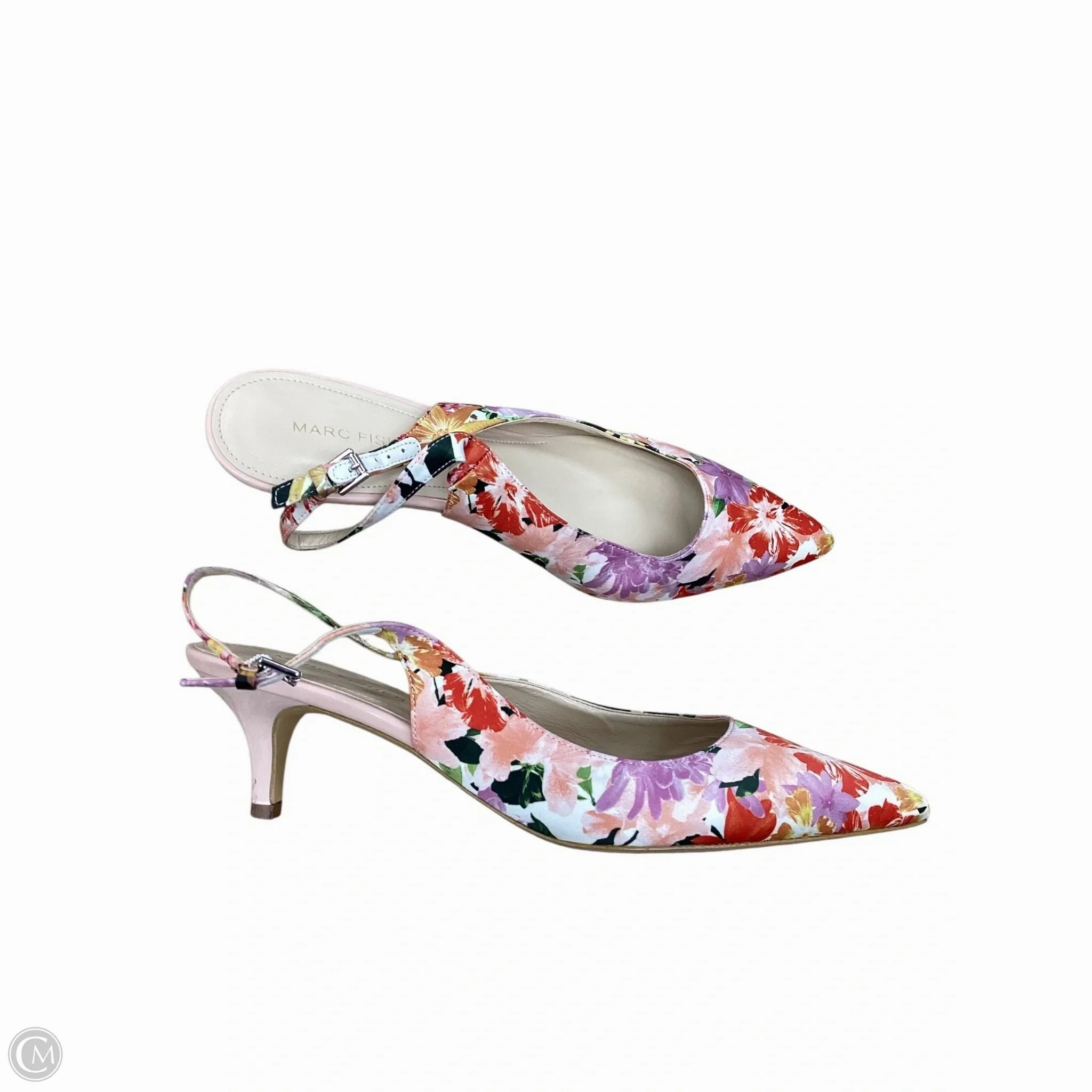 Shoes Heels Kitten By Marc Fisher In Floral Print, Size: 8 Marc Fisher fashion shoes with block heels