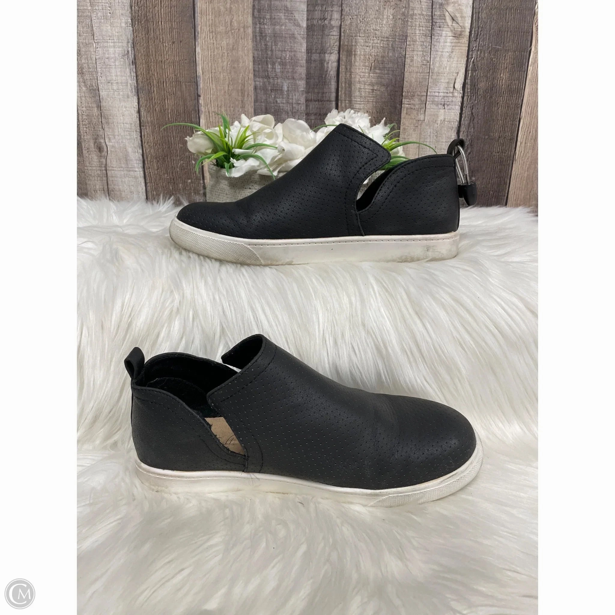 Shoes Heels Platform By Clarks In Black, Size: 8.5 Leather Footwear