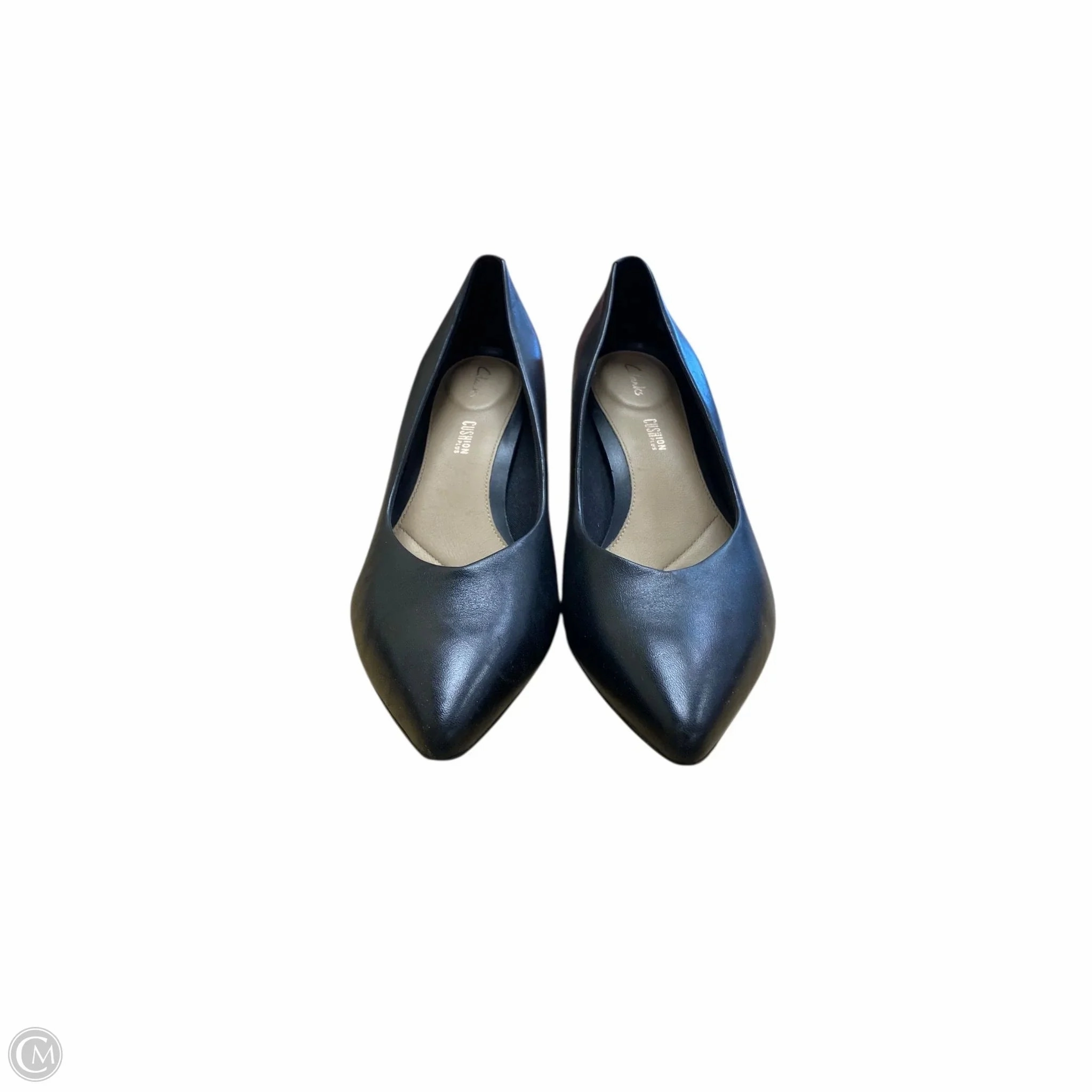 Shoes Heels Stiletto By Clarks In Black, Size: 8.5 Leather Footwear