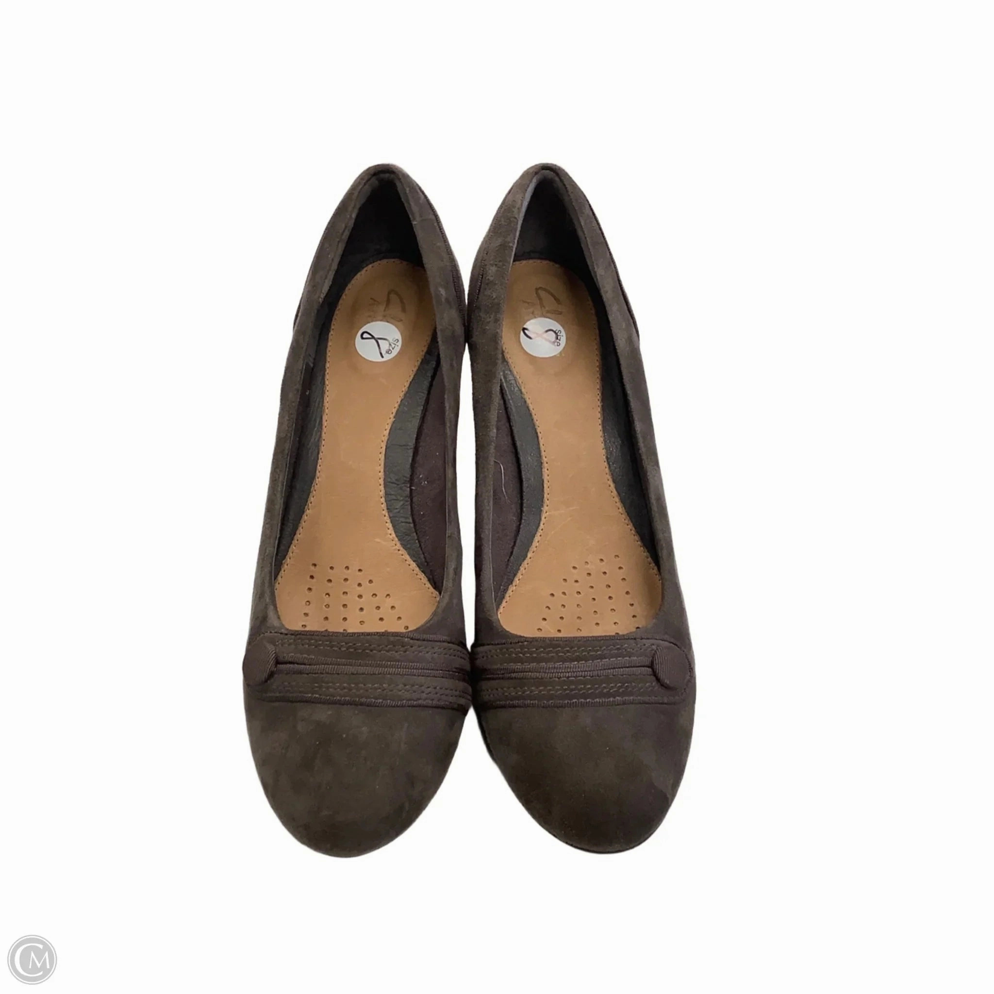 Shoes Heels Stiletto By Clarks In Brown, Size: 8 Leather Footwear