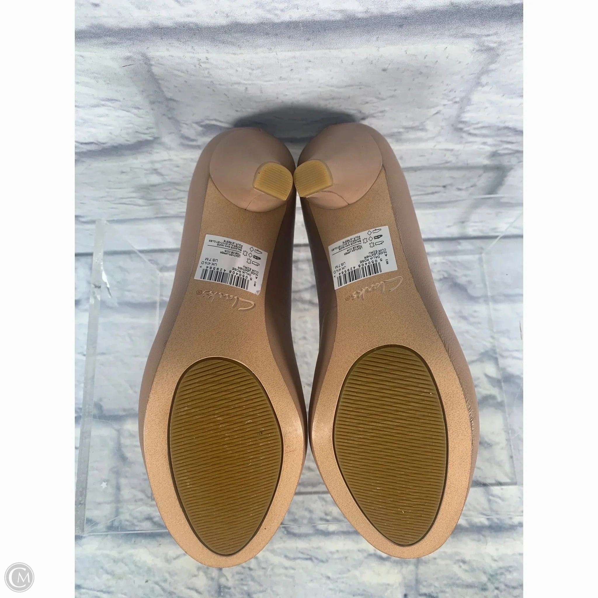 Shoes Heels Stiletto By Clarks In Tan, Size: 7 Leather Footwear