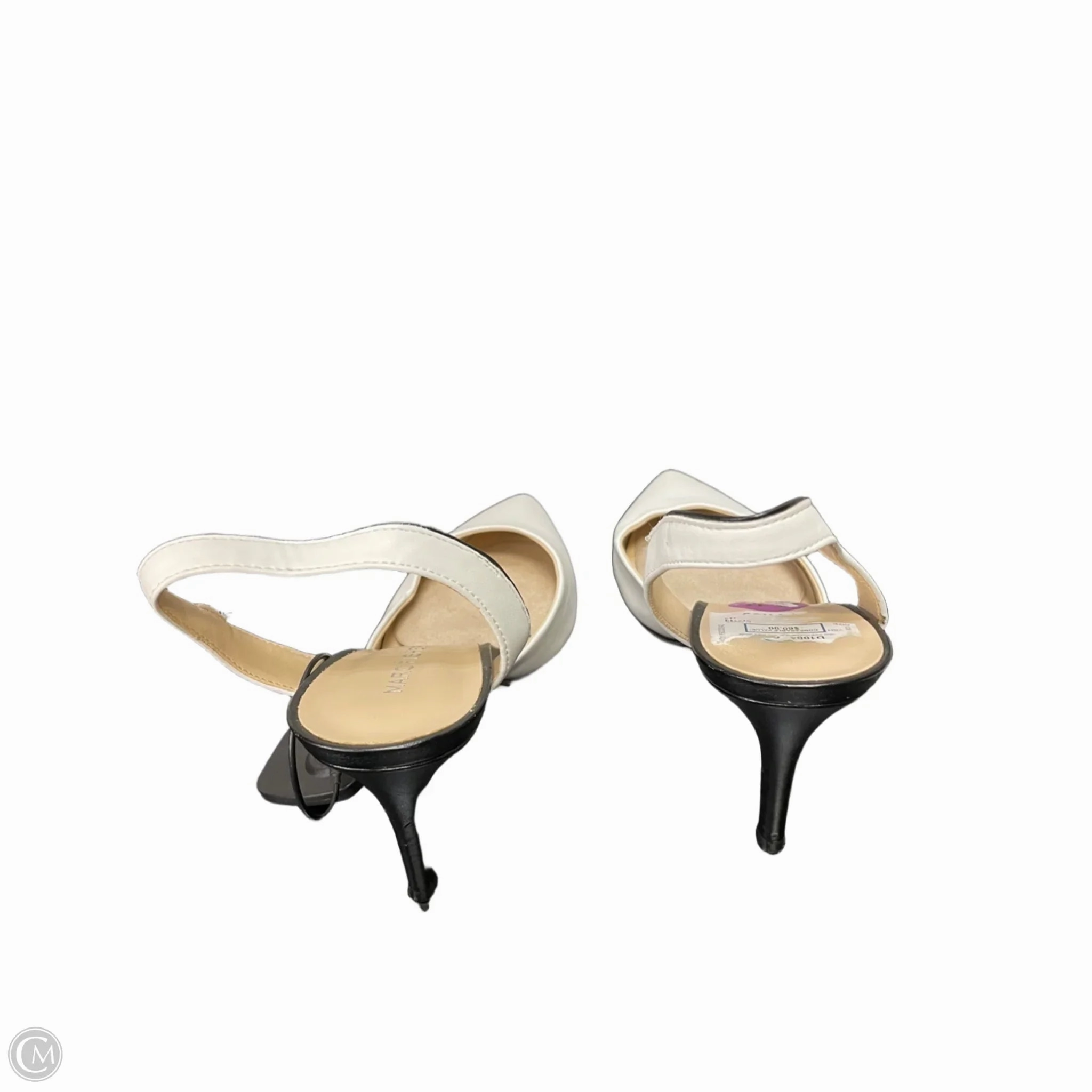 Shoes Heels Stiletto By Marc Fisher In Black & White, Size: 6.5 Fashion Heels
