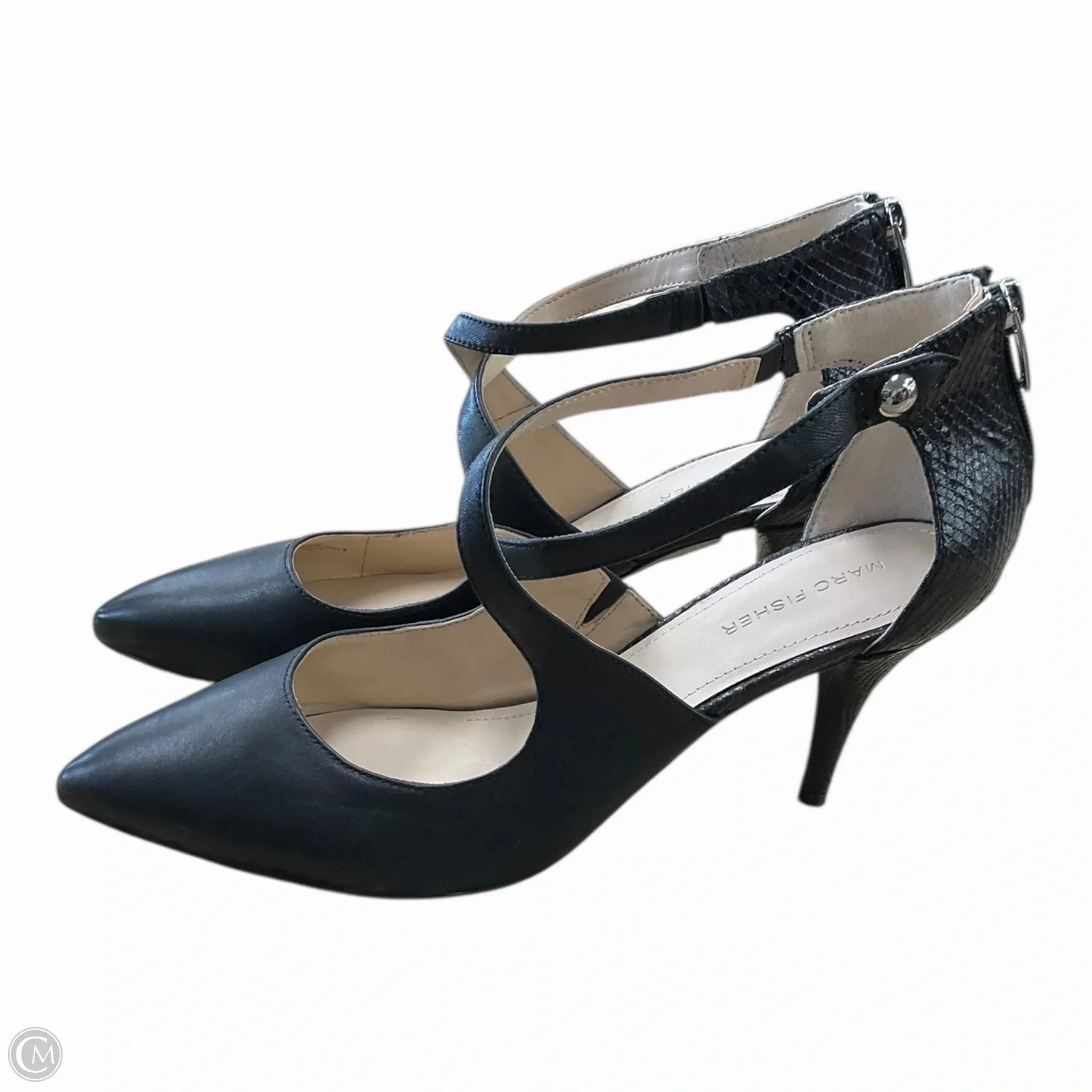 Shoes Heels Stiletto By Marc Fisher In Black, Size: 11 Fashion Heels