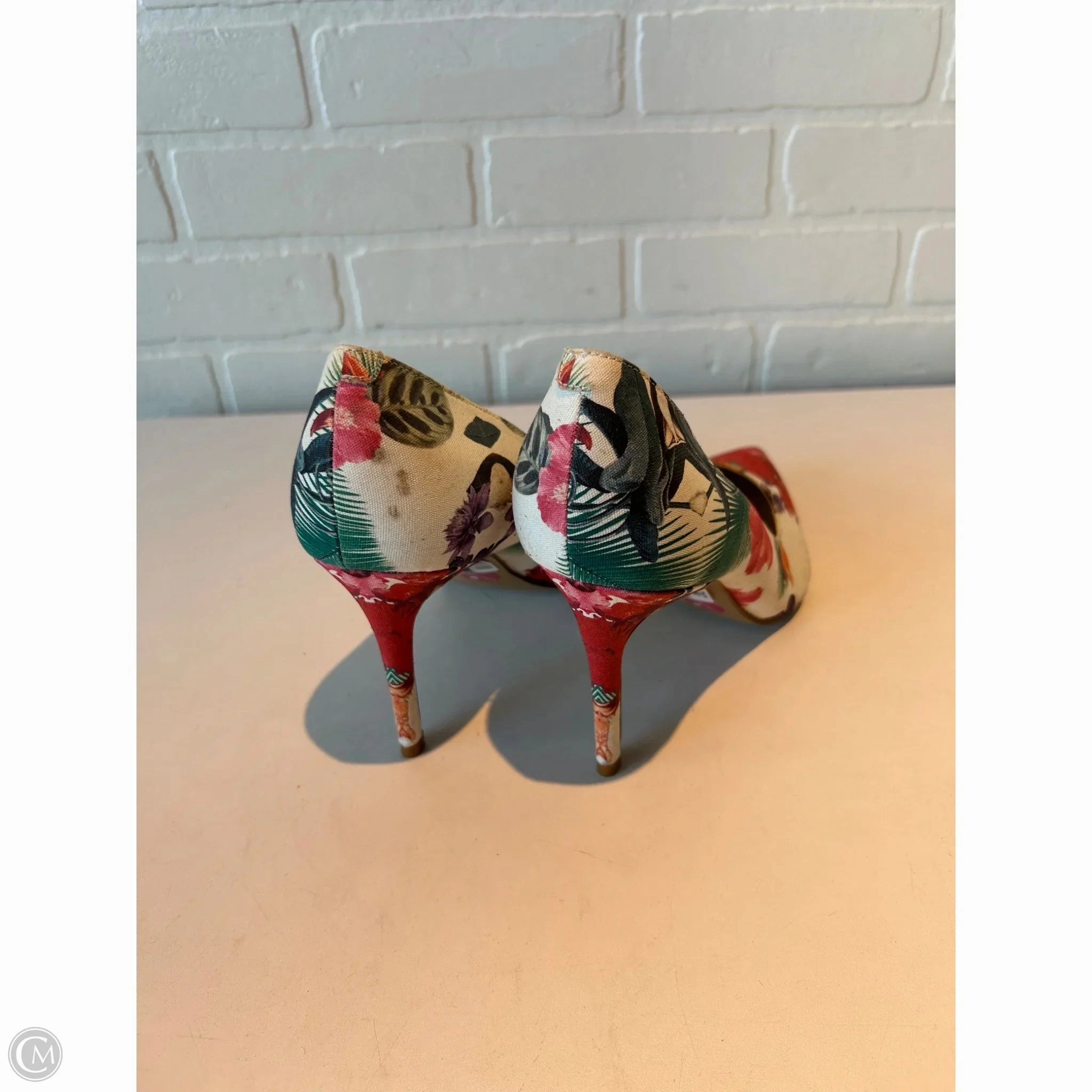 Shoes Heels Stiletto By Marc Fisher In Cream & Red, Size: 10 Fashion Heels