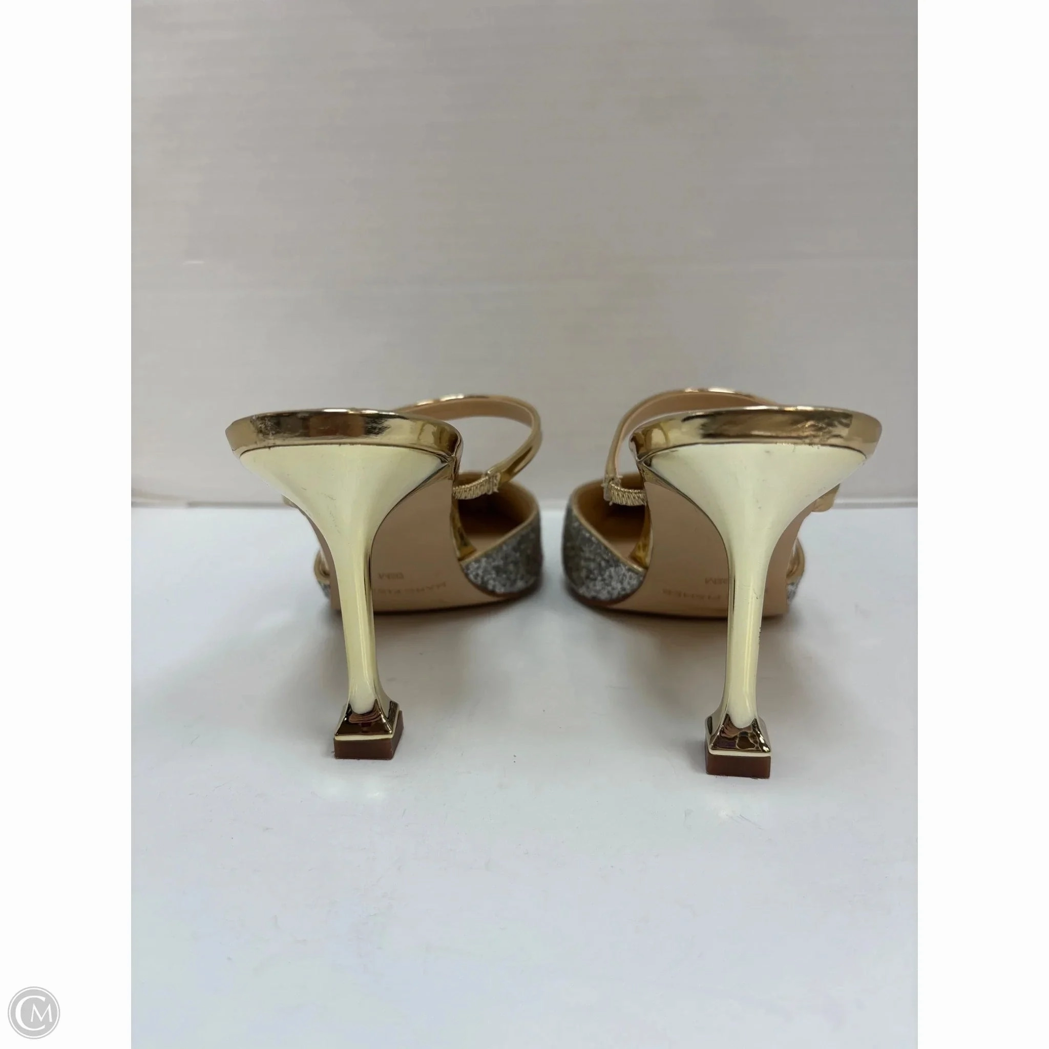 Shoes Heels Stiletto By Marc Fisher In Gold, Size: 9.5 Fashion Heels