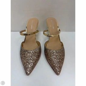 Shoes Heels Stiletto By Marc Fisher In Gold, Size: 9.5 Marc Fisher fashion shoes with block heels