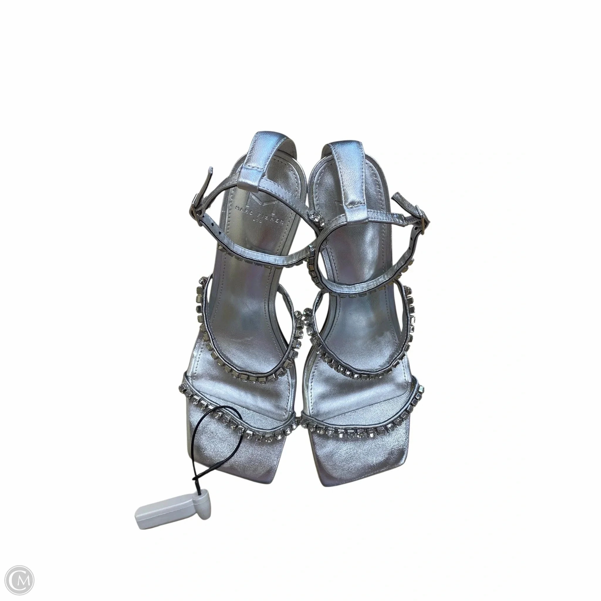 Shoes Heels Stiletto By Marc Fisher In Silver, Size: 7 Marc Fisher fashion shoes with block heels