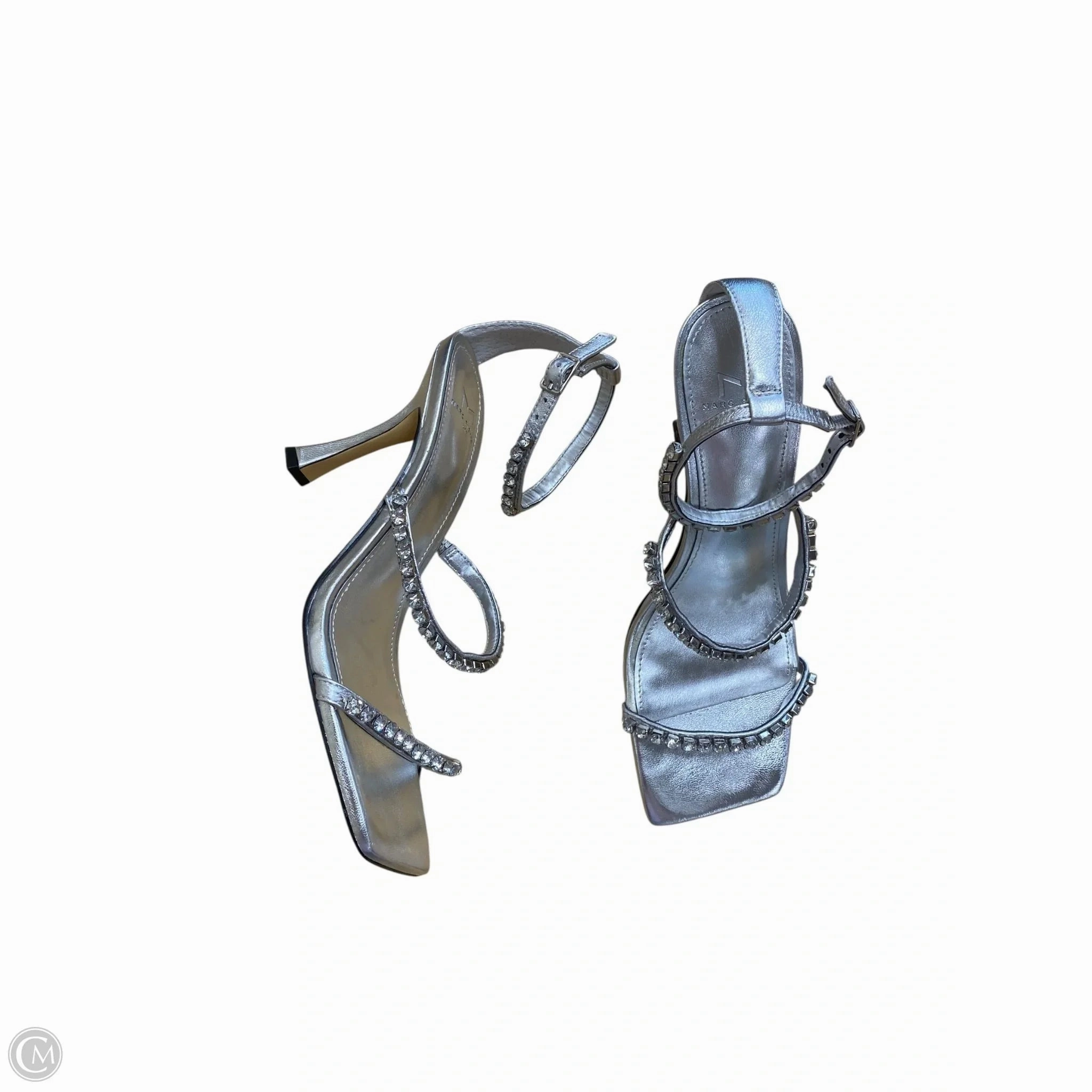 Shoes Heels Stiletto By Marc Fisher In Silver, Size: 7 Fashion Heels