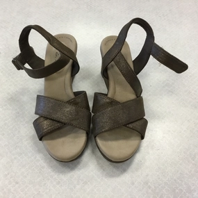 Shoes Heels Wedge By Clarks In Brown, Size: 6 Clarks leather shoes for daily wear