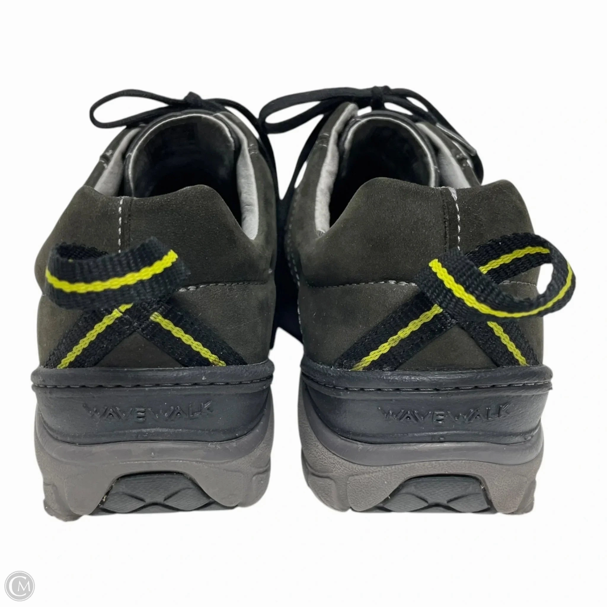 Shoes Heels Wedge By Clarks In Green, Size: 10 Leather Footwear