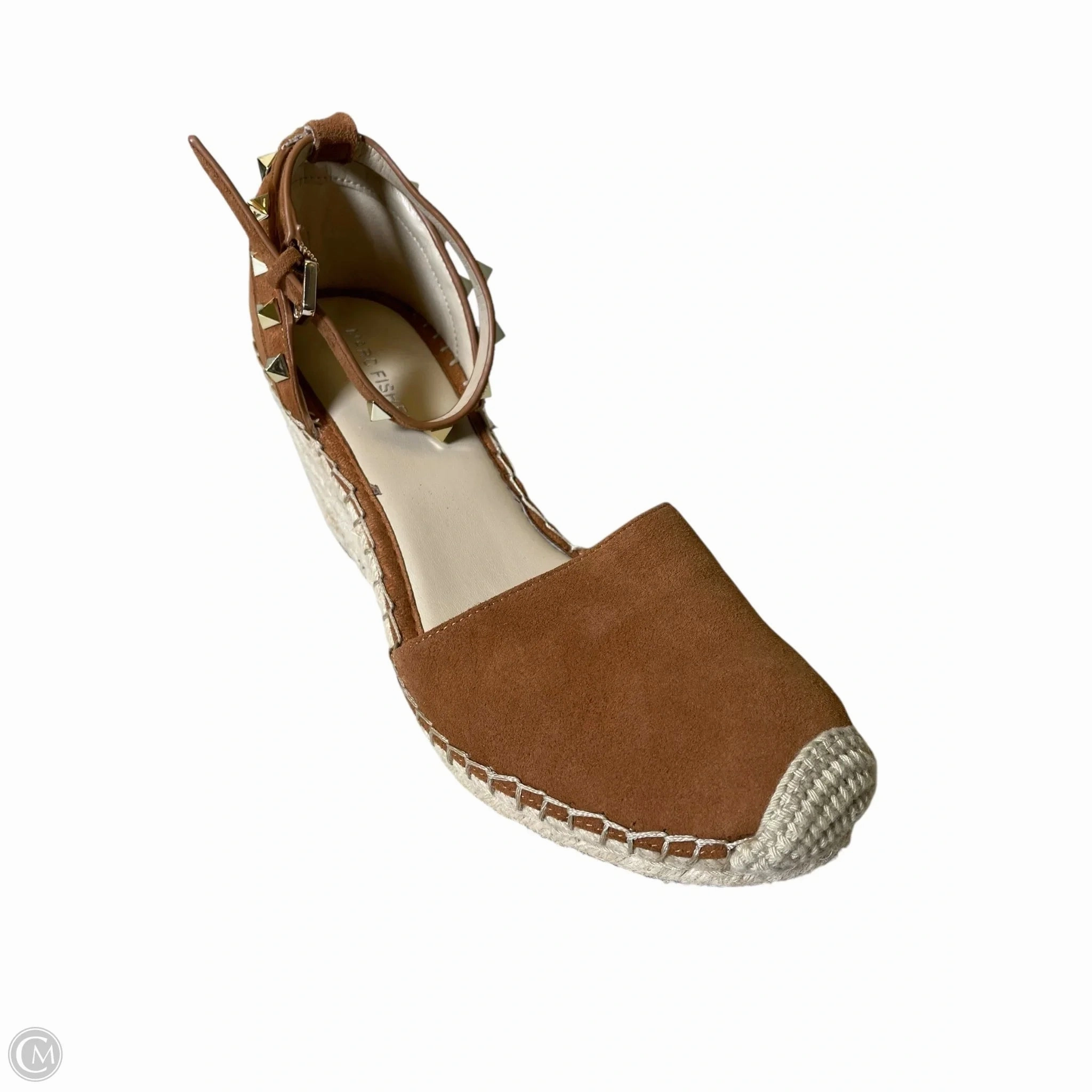 Shoes Heels Wedge By Marc Fisher In Brown, Size: 8.5 Fashion Heels