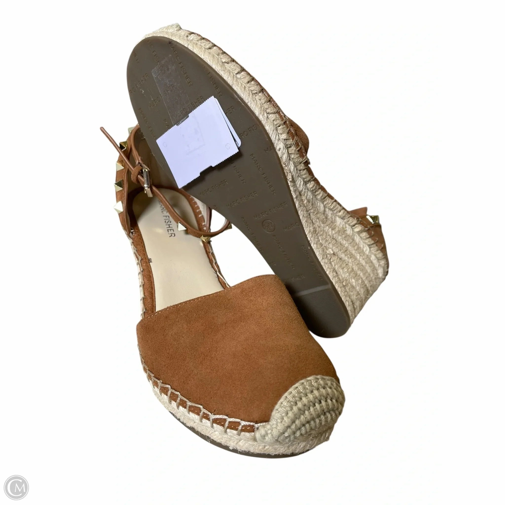 Shoes Heels Wedge By Marc Fisher In Brown, Size: 8.5 Fashion Heels