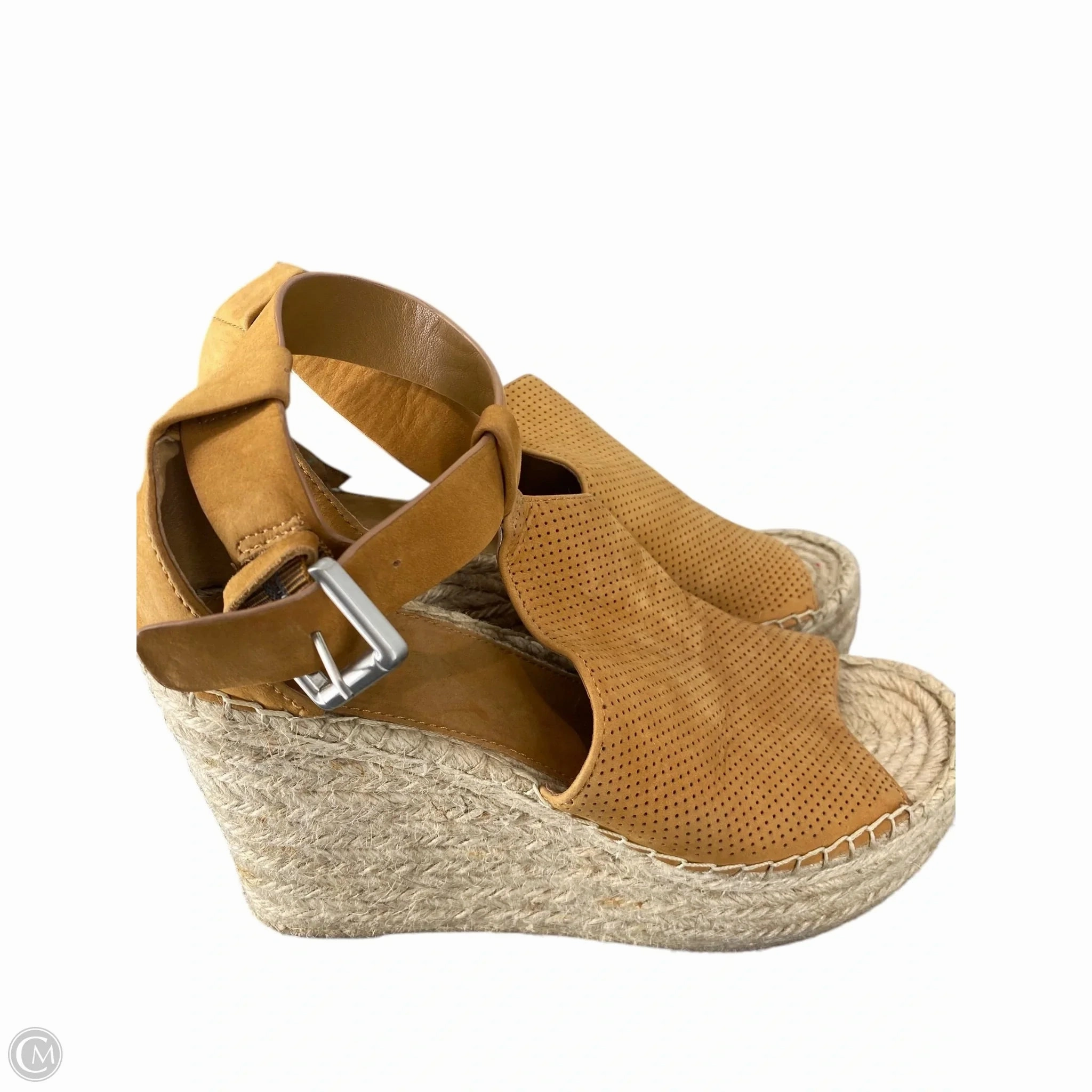 Shoes Heels Wedge By Marc Fisher In Brown, Size: 9 Fashion Heels