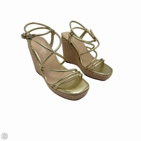 Shoes Heels Wedge By Marc Fisher In Gold, Size: 8.5 Marc Fisher fashion shoes with block heels
