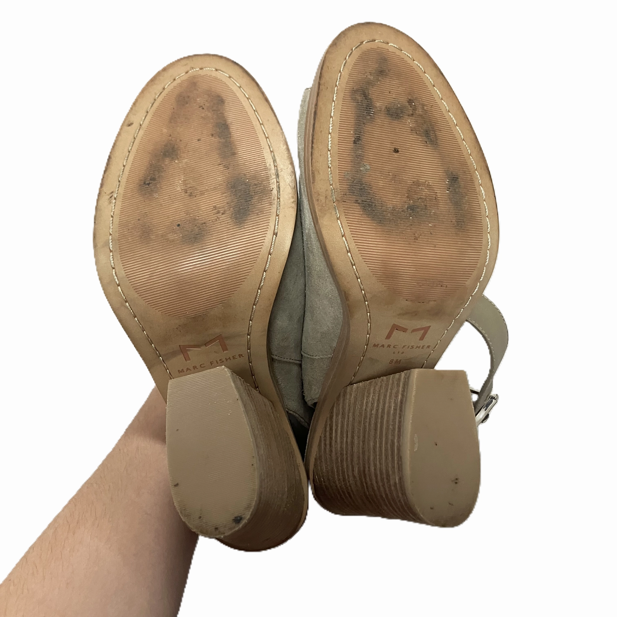 Shoes Heels Wedge By Marc Fisher In Taupe, Size: 8 Fashion Heels
