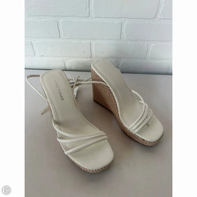 Shoes Heels Wedge By Marc Fisher In White, Size: 8.5 Marc Fisher fashion shoes with block heels