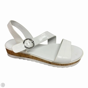Shoes Heels Wedge By Marc Fisher In White, Size: 9.5 Marc Fisher fashion shoes with block heels