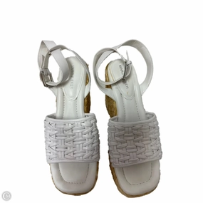 Shoes Heels Wedge By Marc Fisher In White, Size: 9.5 Marc Fisher fashion shoes with block heels
