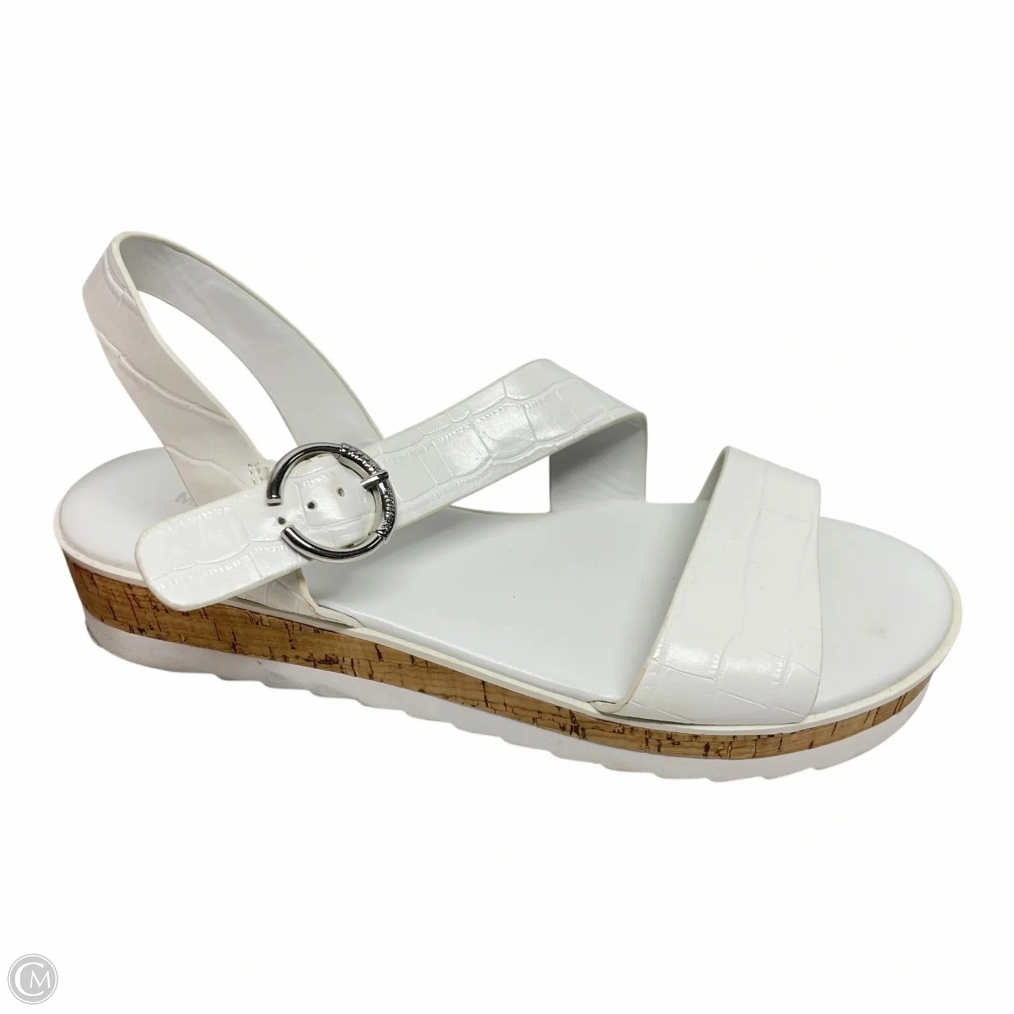 Shoes Heels Wedge By Marc Fisher In White, Size: 9.5 Marc Fisher fashion shoes with block heels