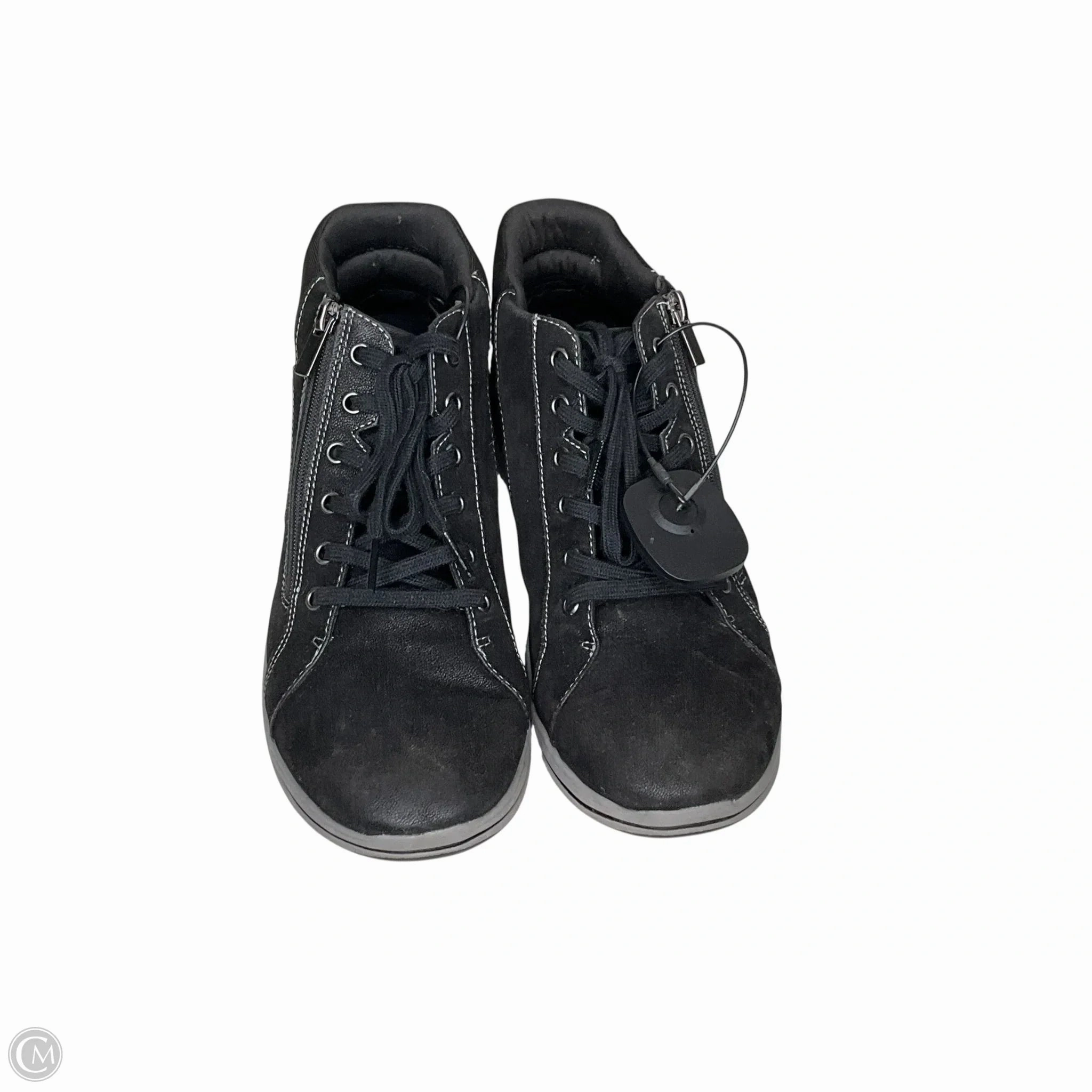 Shoes Hiking By Clarks In Black, Size: 8.5 Leather Footwear