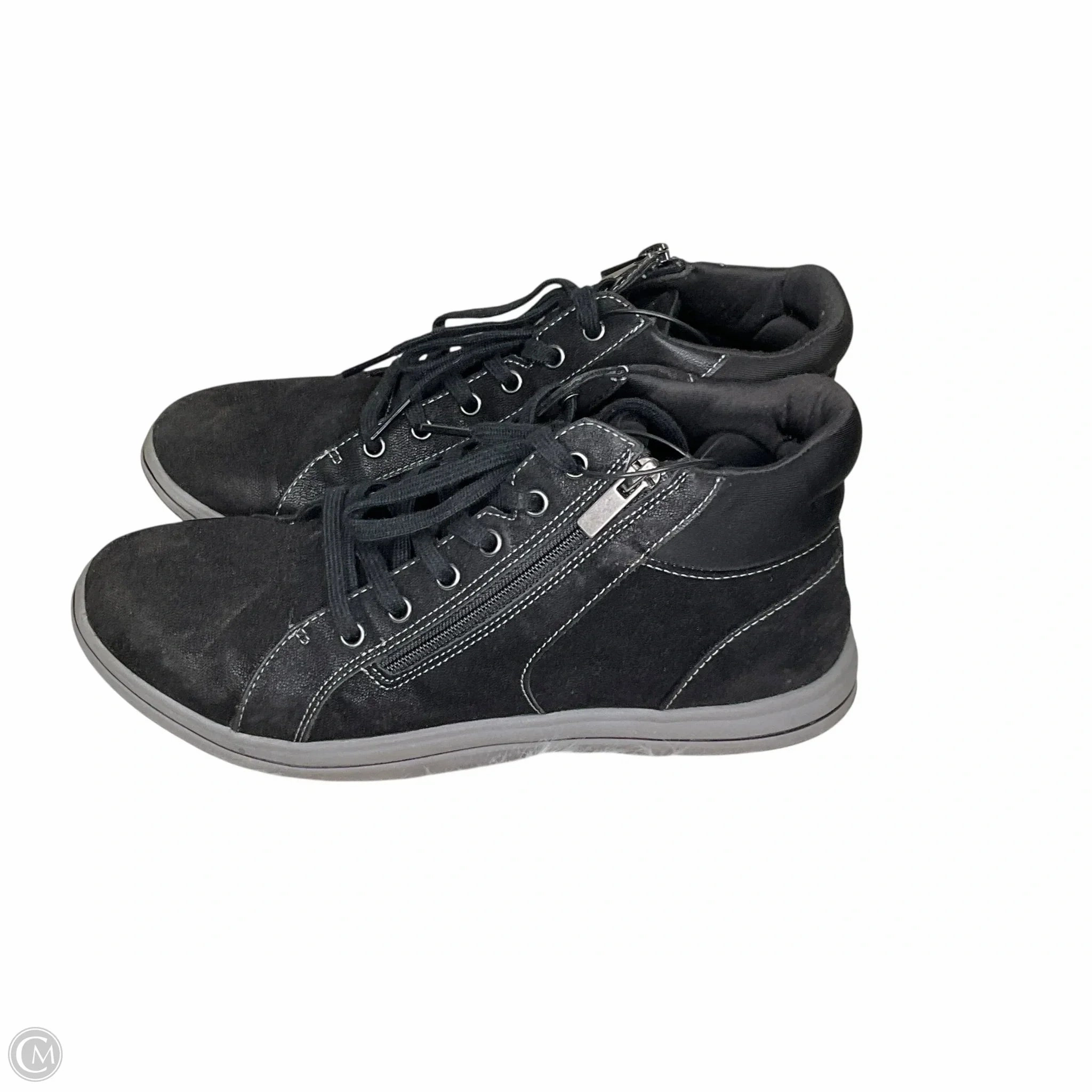 Shoes Hiking By Clarks In Black, Size: 8.5 Leather Footwear