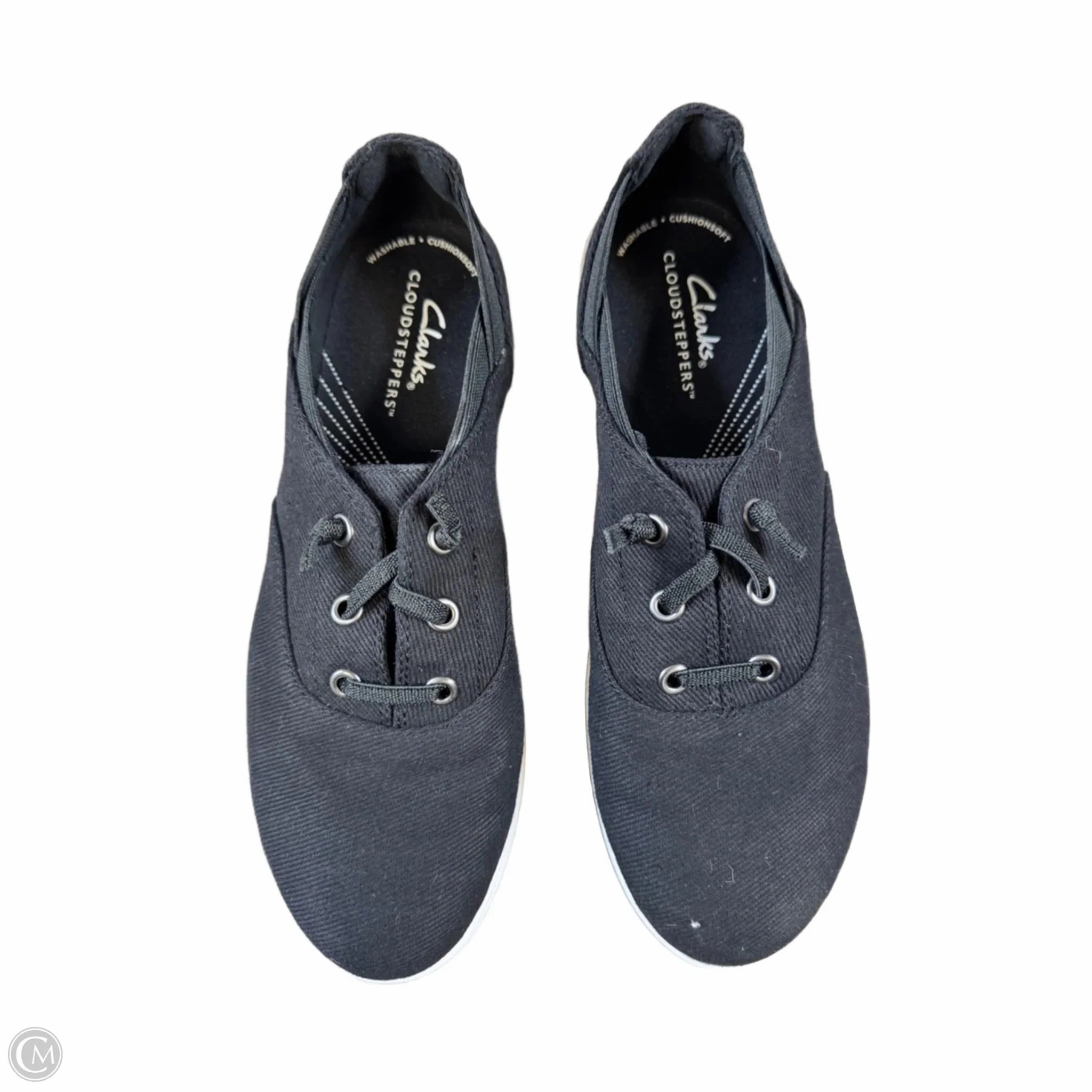 Shoes Sneakers By Clarks In Black, Size: 7.5 Leather Footwear