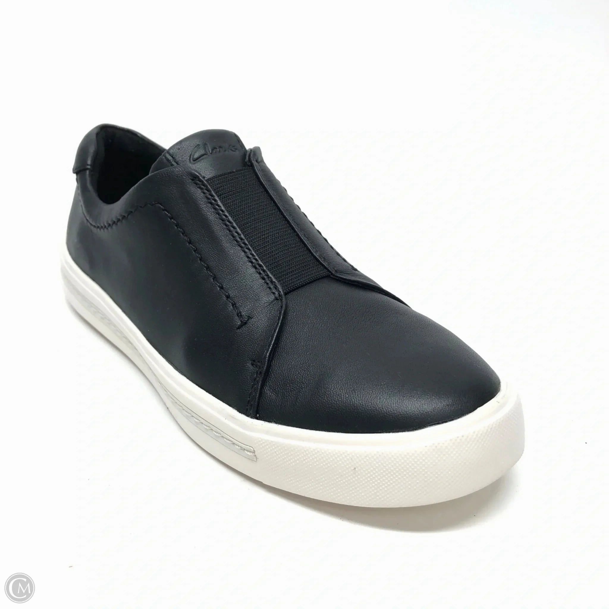 Shoes Sneakers By Clarks In Black, Size: 8 Leather Footwear