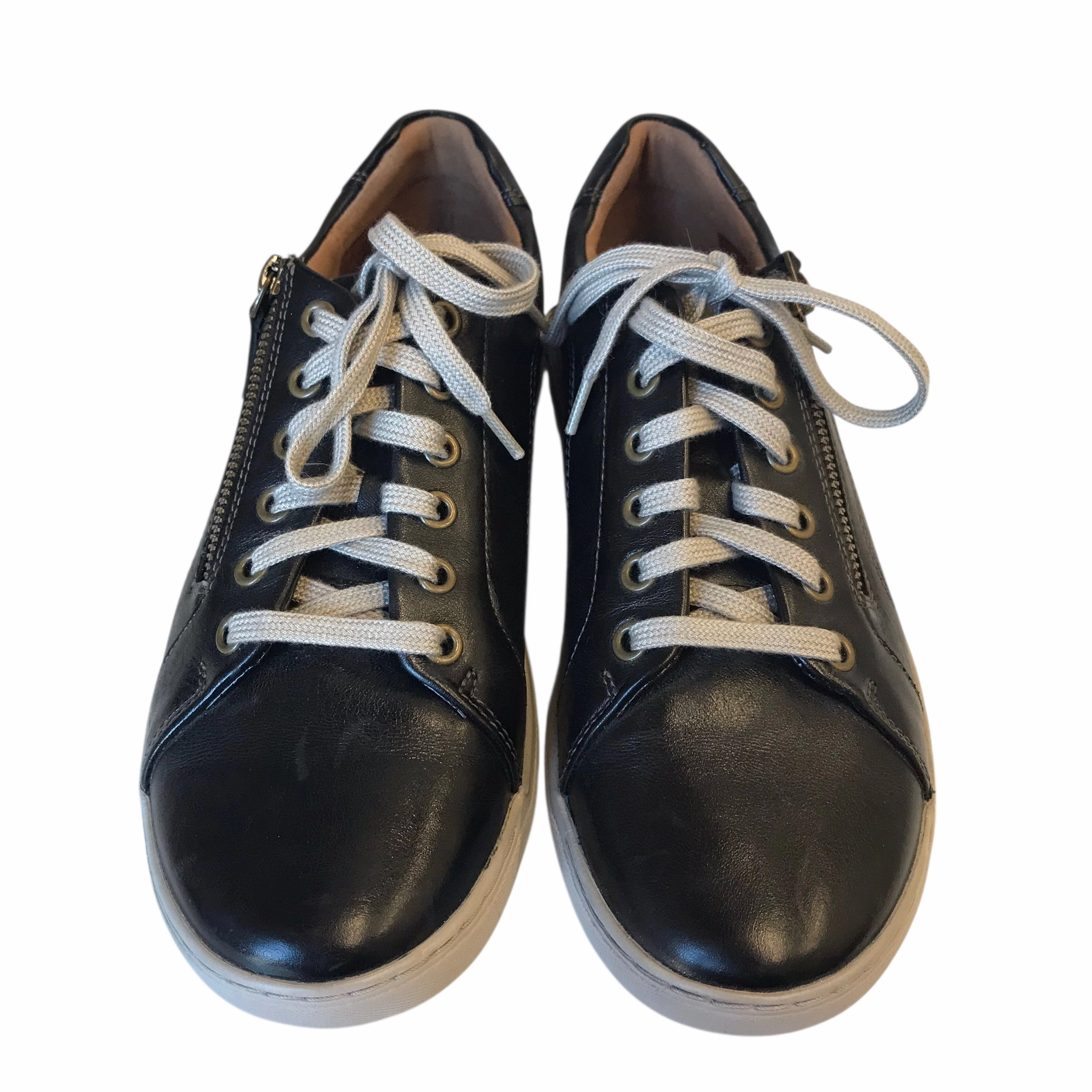 Shoes Sneakers By Clarks In Black, Size:9 Leather Footwear