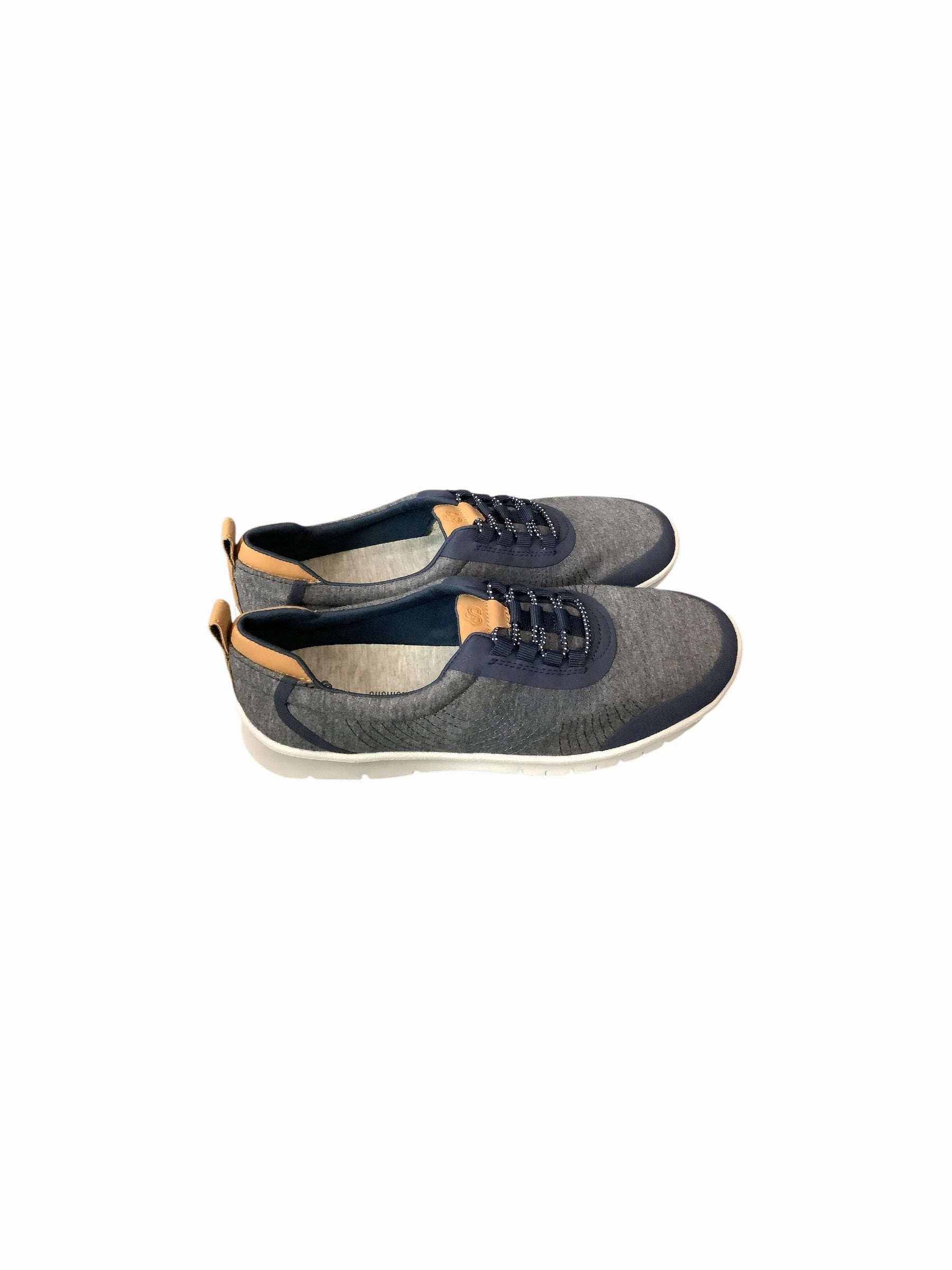 Shoes Sneakers By Clarks In Blue, Size: 7.5 Leather Footwear