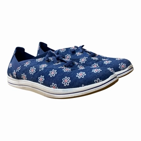 Shoes Sneakers By Clarks In Blue, Size:8 Clarks leather shoes for daily wear