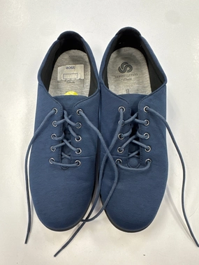 Shoes Sneakers By Clarks In Navy, Size: 9 Clarks leather shoes for daily wear