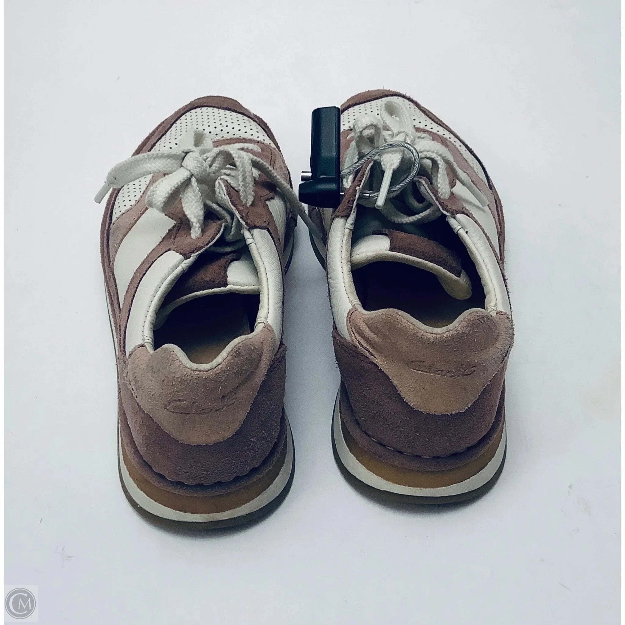 Shoes Sneakers By Clarks In Purple, Size: 7.5 Leather Footwear