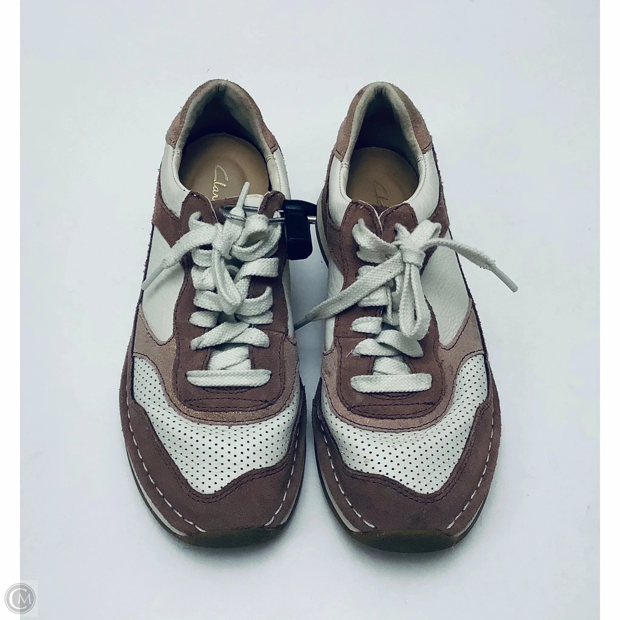 Shoes Sneakers By Clarks In Purple, Size: 7.5 Leather Footwear