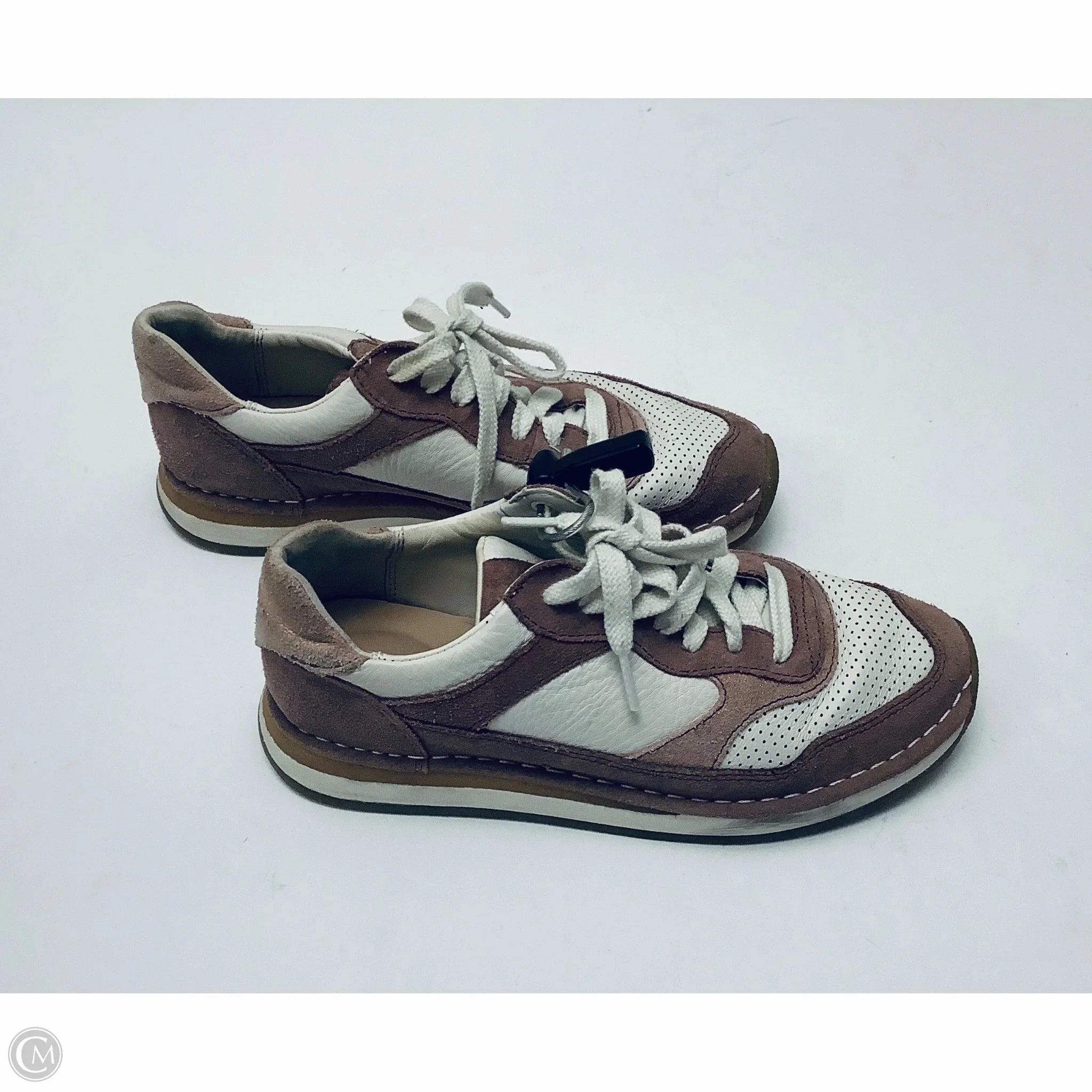 Shoes Sneakers By Clarks In Purple, Size: 7.5 Leather Footwear